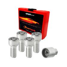 Radschloss Satz f&uuml;r Mercedes Klasse G ab 2005 Felgenschloss Silber 4tlg M14X1.5