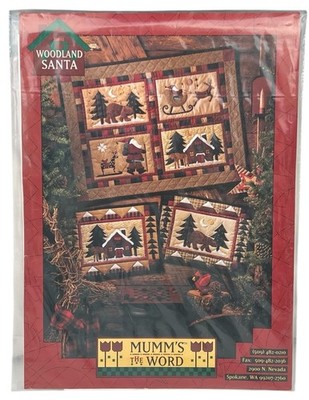 Mumm s The Word WOODLAND SANTA Quilt Pattern AP-41 Christmas Debbie Mumm 1995