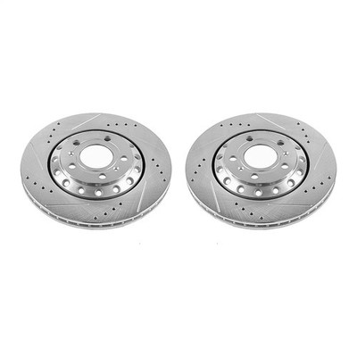 Powerstop Ebr1010Xpr Disc Brake Rotor Set For 03-10 A8 Quattro Phaeton