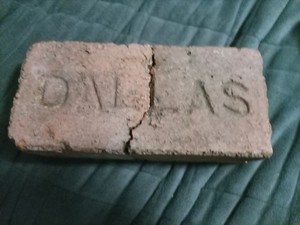 Old Brick With Dallas On It