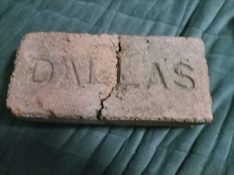 Old Brick With Dallas On It