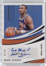 2020 Panini Immaculate Heralded Signatures 56/75 Mark Jackson #HS-MJA Auto r7d