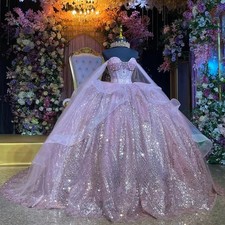 Sparkly Sequin 15th Quinceanera Dresses Sweetheart Lace up Ball Gown Sweet 16