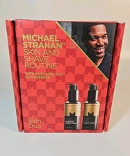 Michael Strahan Skin Duo Skin  Shave Routine Face Beard Wash  Moisturizer New