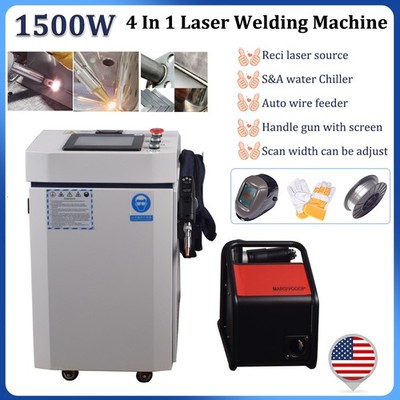 1500W 4IN1 Handheld Laser Welding Cutting Cleaning Soldering Machine for Metal
