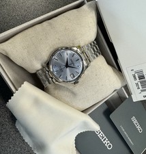 Seiko Presage Cocktail Time Automatic Blue Dial Steel Women’s Watch SRP841 34mm 10