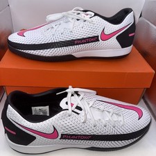 Nike Phantom GT Academy IC White/Pink Blast-Black Indoor Soccer Turf Mens Sz 12