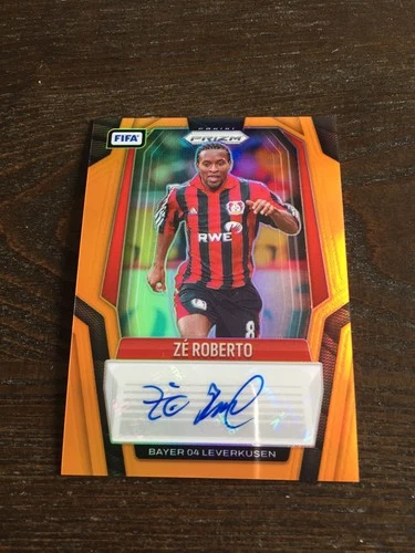 2025-26 Panini Prizm FIFA Ze Roberto Bayer Leverkusen Brazil Orange Auto 23/25