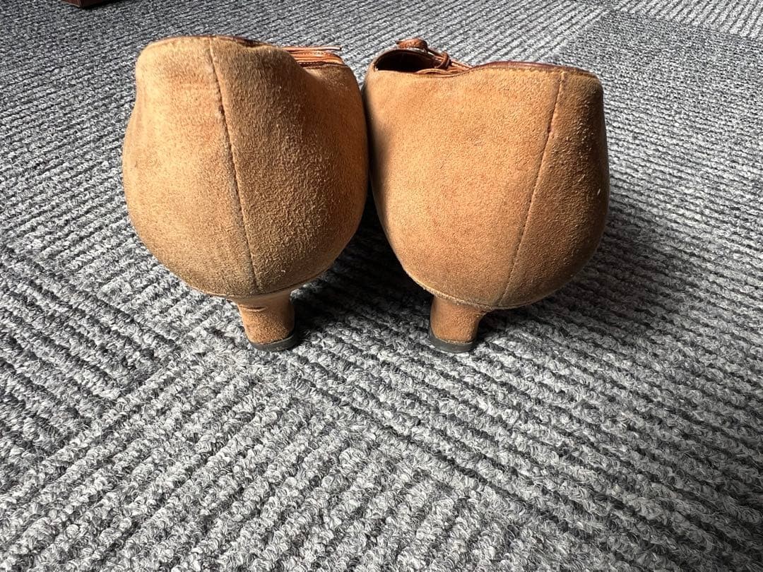 FENDI Pumps Heel EU36.5/US6.5 Brown Suede Ribbon Pointed Toe 02351i thumbnail 20