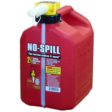 No-Spill 1405 Plastic 2.5 gal. Capacity Gas Can Pack of 5 