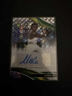 2025 Topps Chrome #CA-APS Alycia Parks Chrome Autographs Geometric Refractor