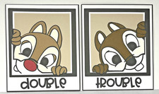 Chip and Dale Double Trouble Title Die Cut Embellishment Scrapbook