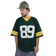 Vintage 90s Mark Chmura Green Bay Packers Jersey #89 Logo 7 XXL Green Yellow NFL