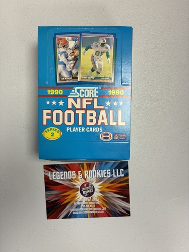 1990 Score Football Series 2 Two Set Wax Pack Box 36 Unopened Packs