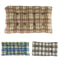 Ricambio Cuscino Sedia in Legno Imbottito Poltrona Relax MAS026 Trama Scozzese