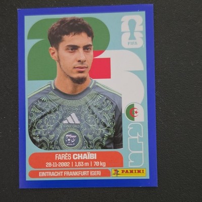 Panini FIFA World Cup 2026 Sticker Fares Chaibi Algeria ALG 14 Soccer Card