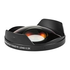 58MM 0.3X Ultra Wide Angle Fisheye Lens for Camera Camcorder with Adapter Hood
