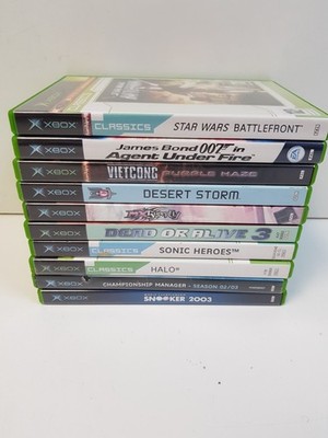 10 x Microsoft Original Xbox Spiele Restposten