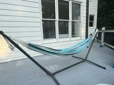 No Reserve - Sunbrella Fabric - Brazilian Double Hammock By VIVERE (No Stand)