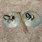 2 VTG Krut Special 12" Cymbals w/ Handle & 2 Yamaha Wood Mallet Stick Percussion — photo 2