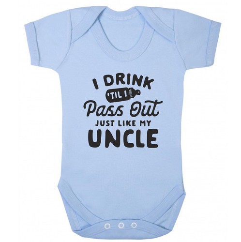 I DRINK TILL I DESMAY OUT JUST LIKE MY TÍO Body Chaleco Geek Divertido - Imagen 3 de 22