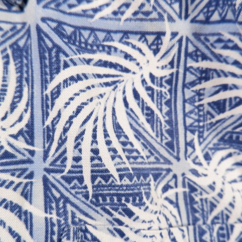 Nat Nast Seide Baumwolle Blau Blumen Hawaii Kurzarm Herren Hemd M Medium - Bild 4 von 12