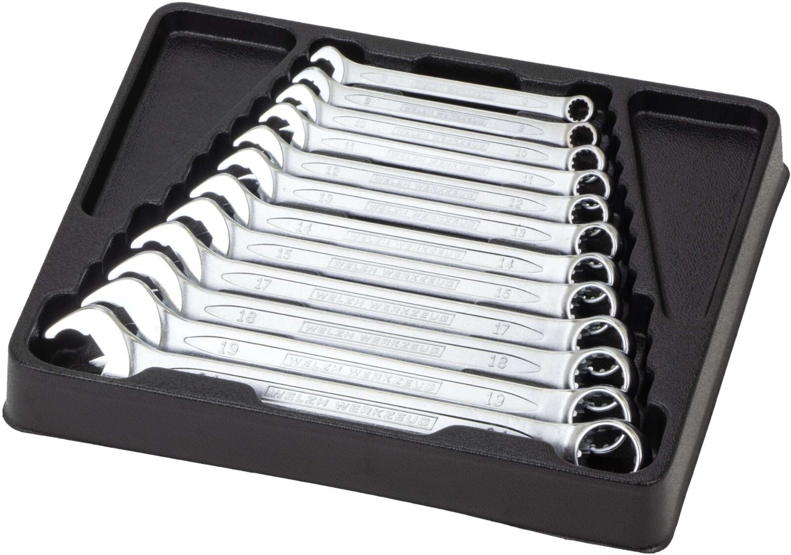 Welzh Werkzeug 12 Piece Fast Action Spanner Wrench Set 8-21mm 1186-WW