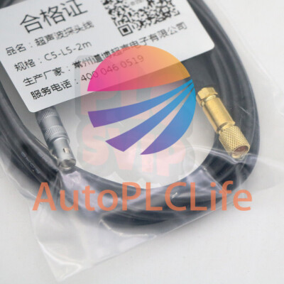 1Pcs New Connection Cable C5-L5-2M LEMO 00 to Microdot Ultrasonic Flaw Detector