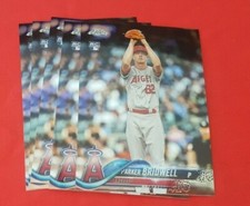 2018 Topps Chrome #77 Parker Bridwell 5 Count Rookie Card Lot Los Angeles Angels