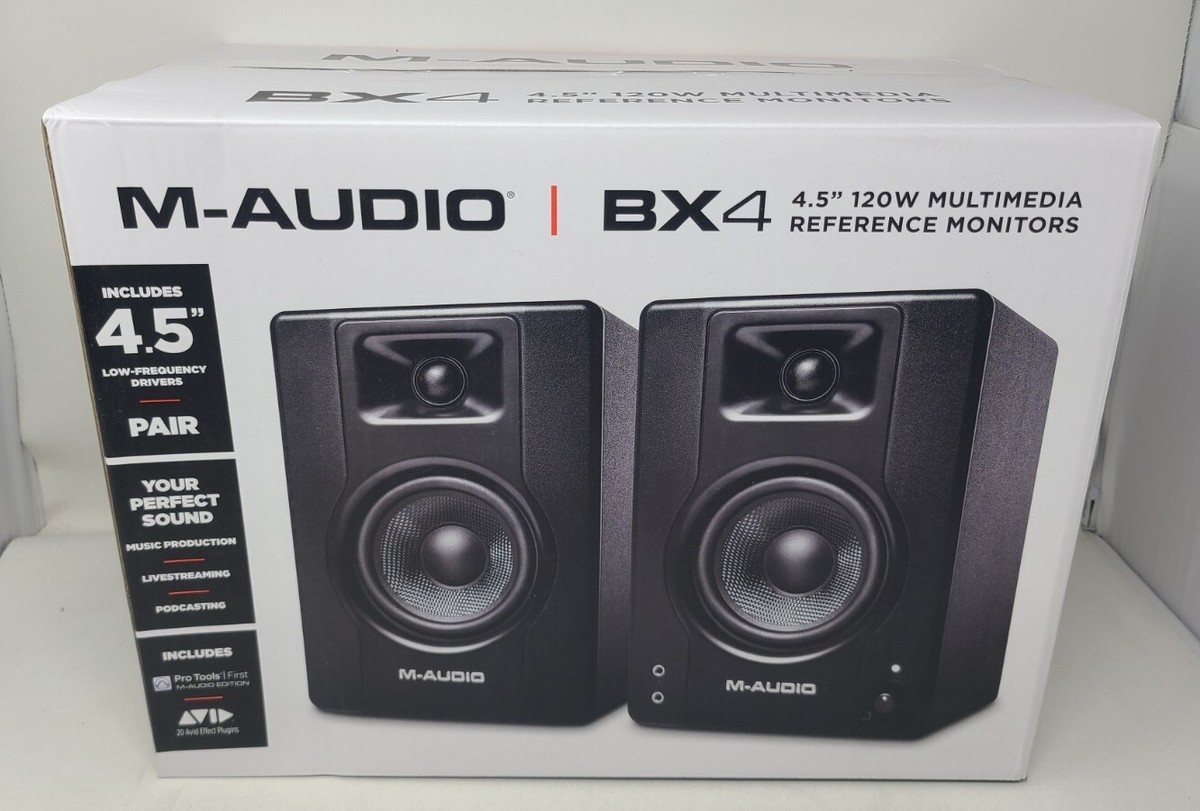 M-Audio BX4 Studio Monitors - Black for sale online | eBay