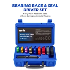 OMT 10pc Bearing Race and Seal Driver Tool Set Bushing Installer Remover Kit