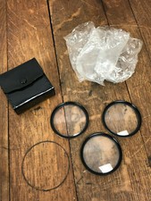 Vivitar Close-Up Lens 55mm Coated No.1, 2, 4 Filter Set Japan