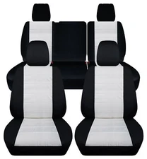 1976-Present Fits Jeep Wrangler Seat Covers Canvas Front & Rear Choose color