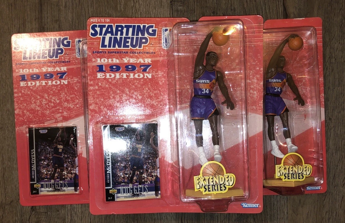 NBA Basketball Antonio McDyess Suns (1997) Starting Lineup Action