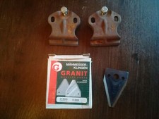 20 sztuk ostrzy do koszenia zębatych, granitowych, MWS, D 2002, +2 sztuki prowadnic belkowych