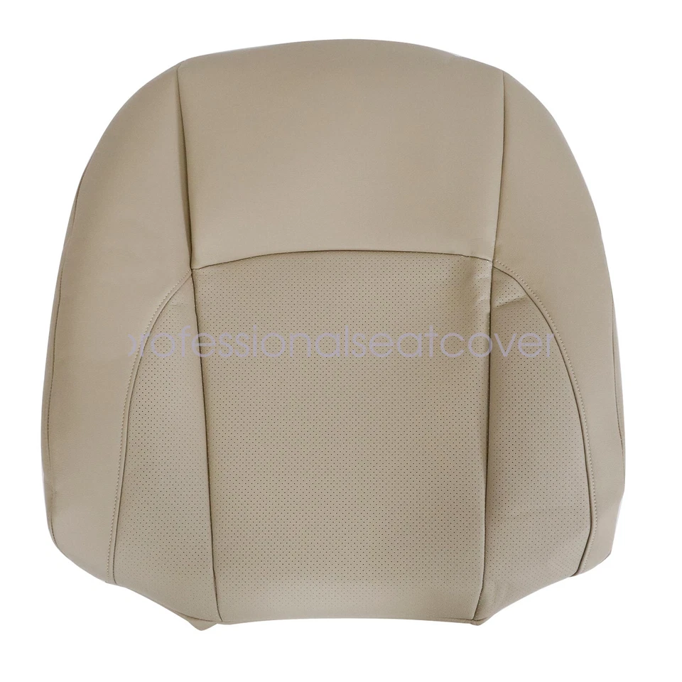 For 2007-2012 Lexus ES350 Front Bottom & Top Perforated Leather Seat Cover Tan - Image 3 of 4