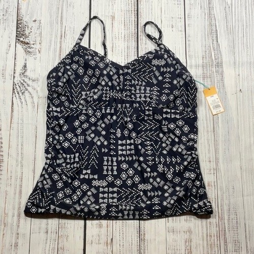 KONA SOL TARGET TANKINI SWIM TOP PLUS SIZE 20W NAVY WHITE SWIMSUIT | eBay