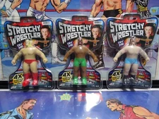 NEW LOT OF 3 WWE WWF STRETCHY WRESTLER Stretch Armstrong Hulk Wrestling Figures