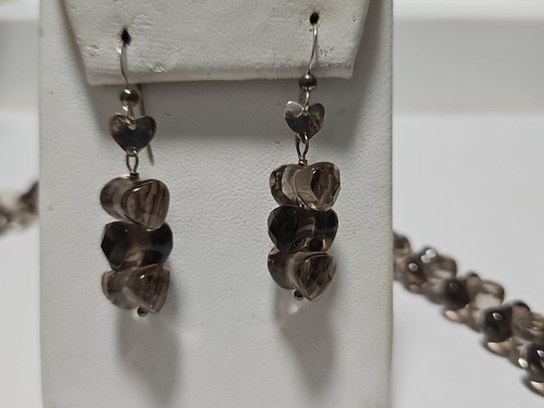 Jay King DTR DRT Sterling Silver Smoky Quartz Bead Necklace Bracelet Earrings - Picture 13 of 14