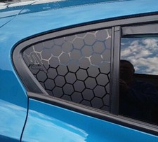 2X Stickers Nid D'abeilles Focus ST OU RS vitres Arrières Custodes Covering Noir