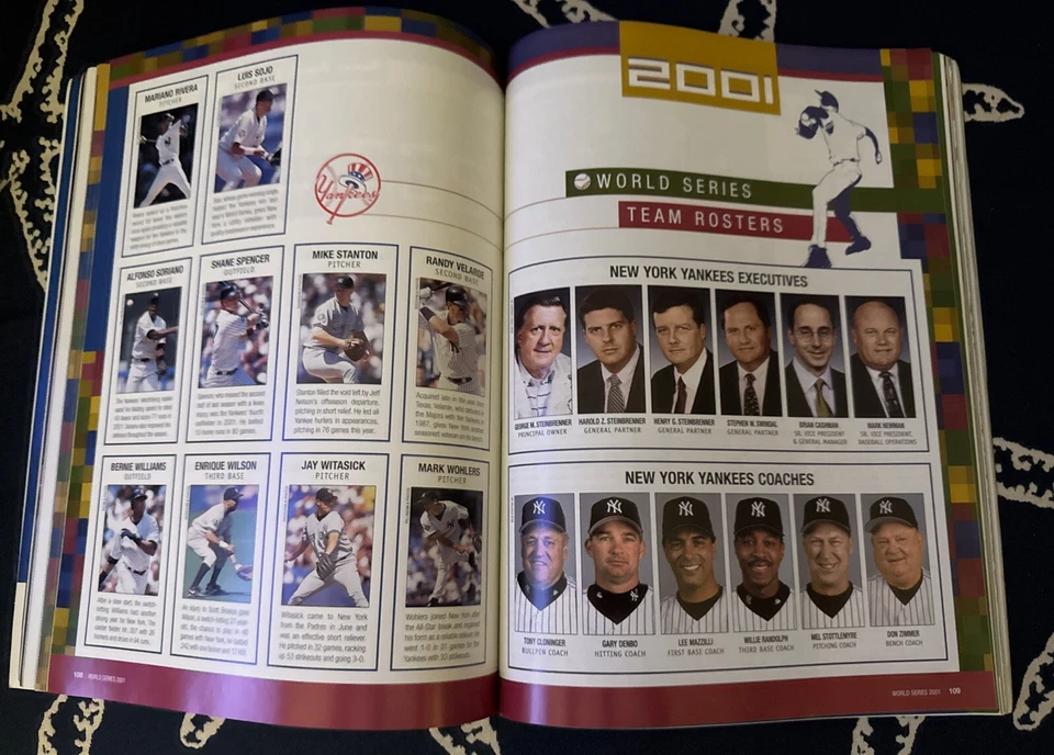 2001 World Series Official Program New York Yankees vs Arizona Diamondbacks MLB - Image 4 of 4