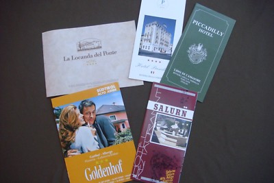 ältere Hotelprospekte  Italien Südtirol Toskana ca. 2002