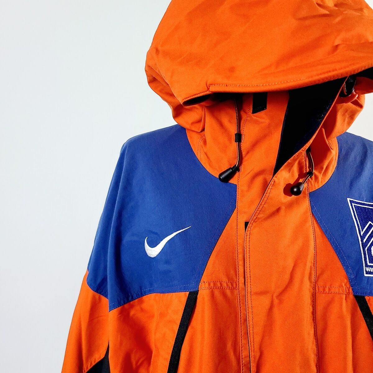 VTG 1998 NIKE ACG CBS WINTER GAMES Orange BLUE STORM FIT VTG 1998 NIKE ACG CBS WINTER GAMES Orange BLUE STORM FIT