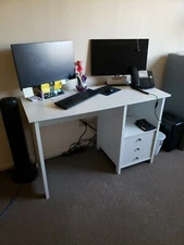 Mobili Computer Desk PC Laptop Wood Table