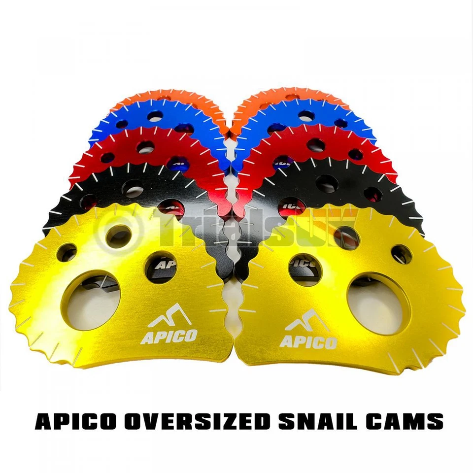 Apico Oversized Snail Cam Chain Adjusters Sherco Beta Montesa Scorpa Vertigo