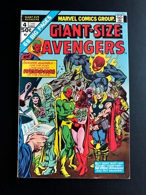 Giant-Size Avengers #4 - Wedding of the Vision and Scarlet (Marvel, 1975) Fine