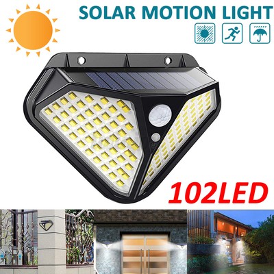 102 LED Solar Power Light PIR Motion Sensor Wall Lamp Outdoor Waterproof 102 LED Solar Power Light PIR Motion Sensor Wall Lamp Outdoor Waterproof