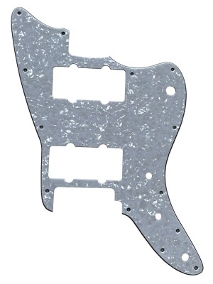 Custom For Squier Affinity Jazzmaster Guitar Pickguard,4 Ply White Pearl