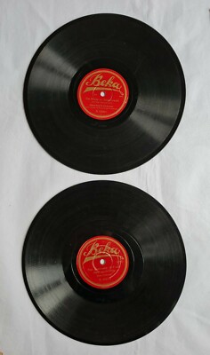 BEKA - Streich-Orchester Original - 2 Schellackplatten - Alter Jägermarsch