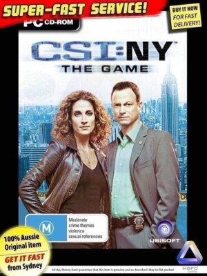 CSI NY game for Windows PC NEW Crime Scene Investigation TV Drama DVD Box Sydney